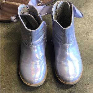Girls size 10 purple sparkle boots tucker + tate